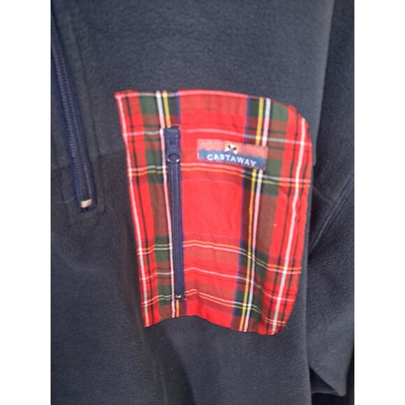 Castaway Tidal‎ Fleece Nantucket Navy with Royal Stewart Trim Size XL - Picture 3 of 9